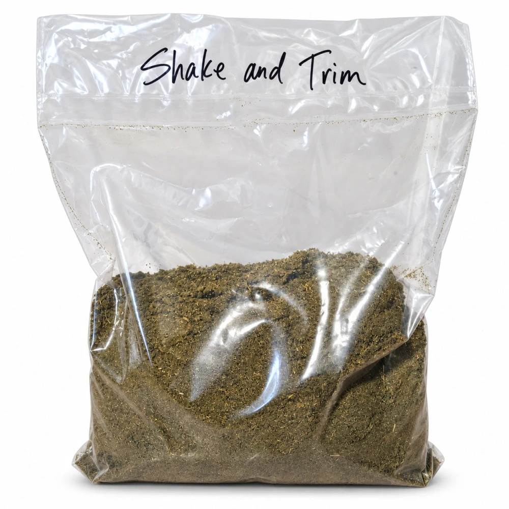 Technické konopí - TRIM - SHAKE AND SMALLS k dalšímu zpracování - balení 1Kg