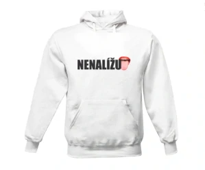 MIKINA - NENALÍŽU - BÍLÁ - W