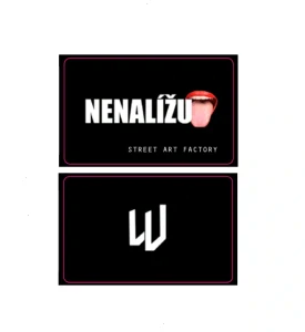 PÁRTY KARTIČKA - NENALÍŽU - ČERNÁ