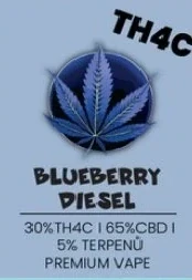 TH4C - Jednorázové vape - BLUEBERRY DIESEL - 1ml