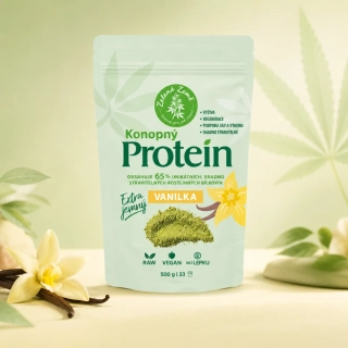 Konopný protein s vanilkou EXTRA, 500g