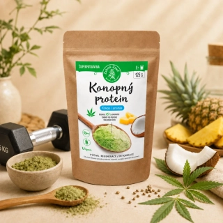 Konopný protein 125 g - kokos s ananasem